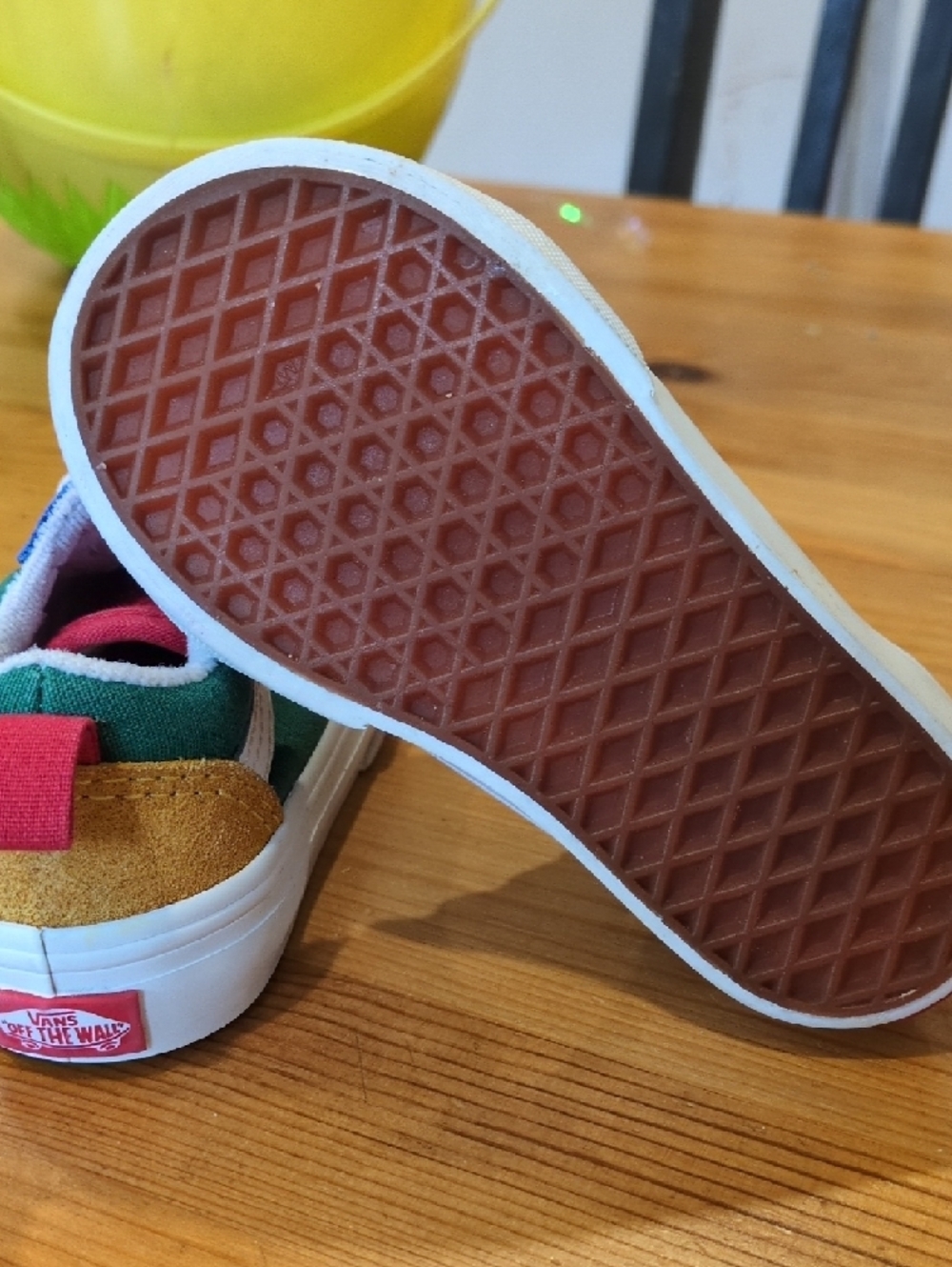 Vans Kids Green, Navy Blue, White & Red - Picture 6 of 8
